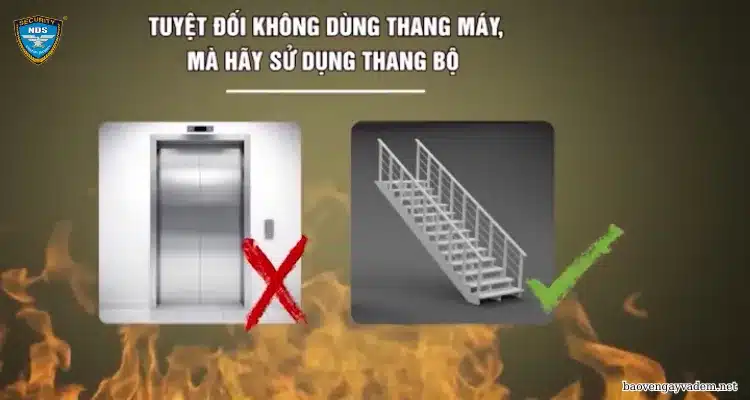 kỹ năng thoát hiểm khi có cháy