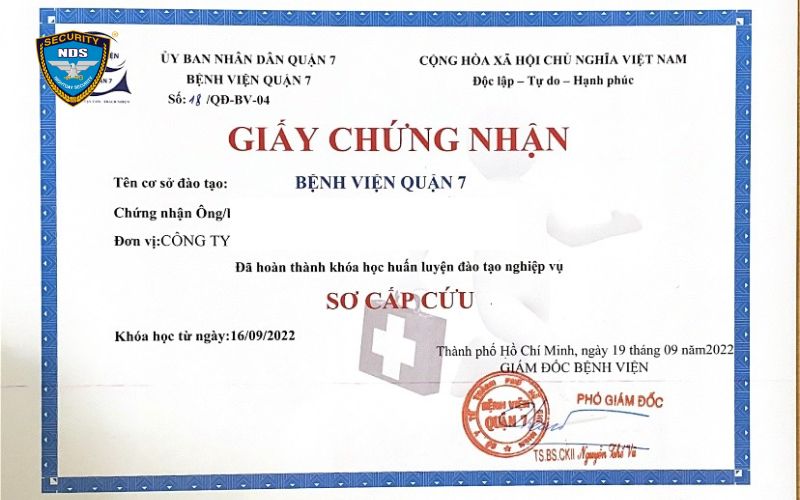 Tìm hiểu về chứng chỉ bảo vệ an ninh do Bộ Công an cấp